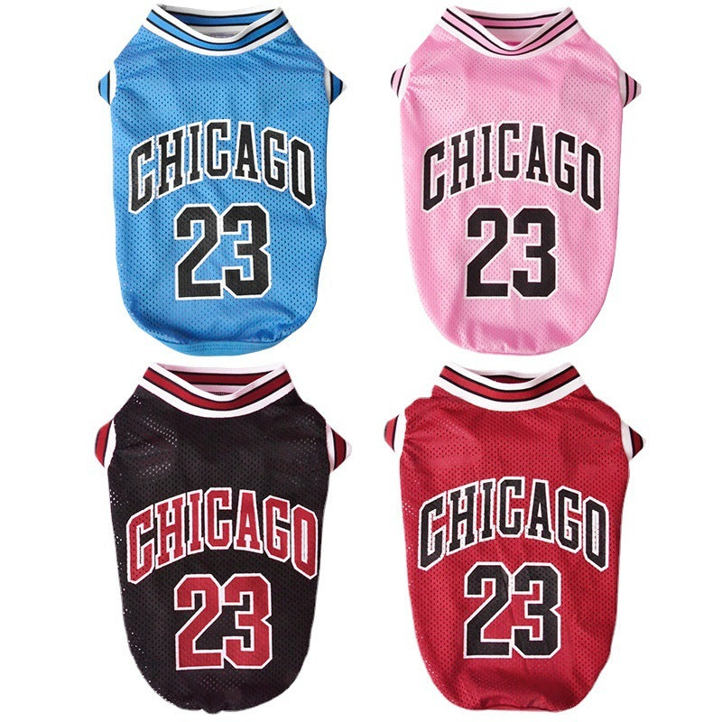 Pet Clothes Basketball Vest Large Mesh Summer Dog Clothes 845fae6d 54b4 4d63 a053 f327da388081