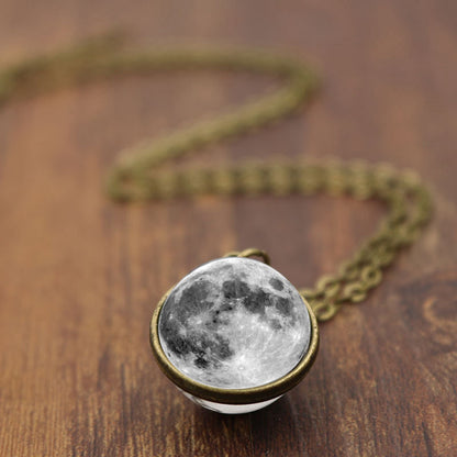 Nebula Galaxy Double Sided Pendant Necklace 846090715378