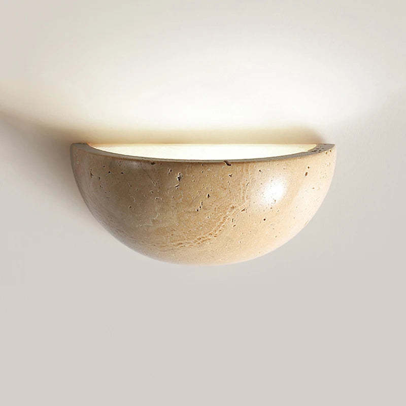Retro Yellow Cave Stone Bedroom Bedside Lamp Semicircle Living Room Corridor Wall Lamp 84623851 100d 4907 87ba cf83a2354c2b