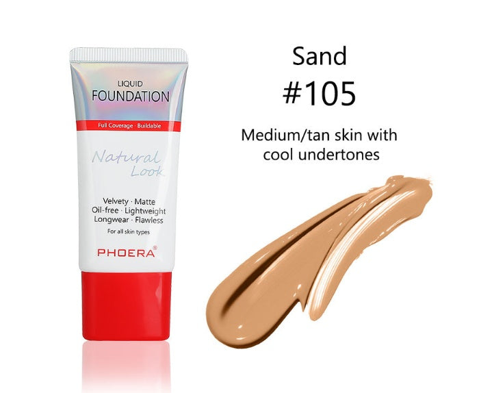 Matte, Silky, Tube Liquid Foundation, Ladies Products 846785296338