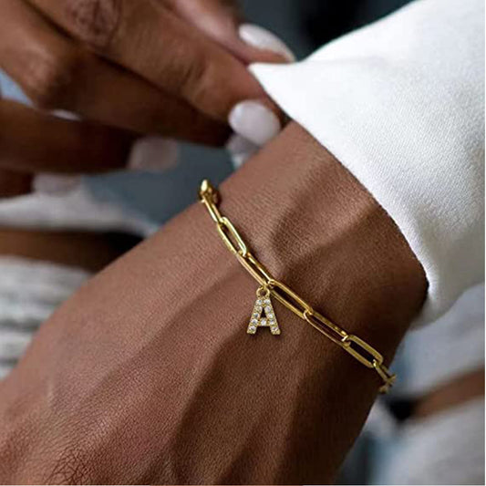 Women's Fashion New Initial Letter Bracelet 84702c2d 5e0d 48f0 88d9 f02486c6ccb0