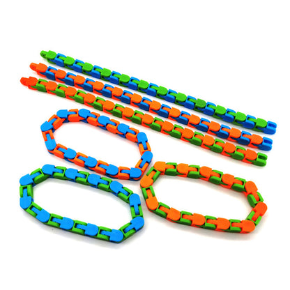 Funny Fidget Chain Anti Stress Toy for Adult Bike Chain Fidget Bracelet Puzzle Educational Toys 847235546798