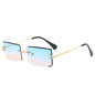 Fashion New Rimless Cut Edge Square Sunglasses 847675455984