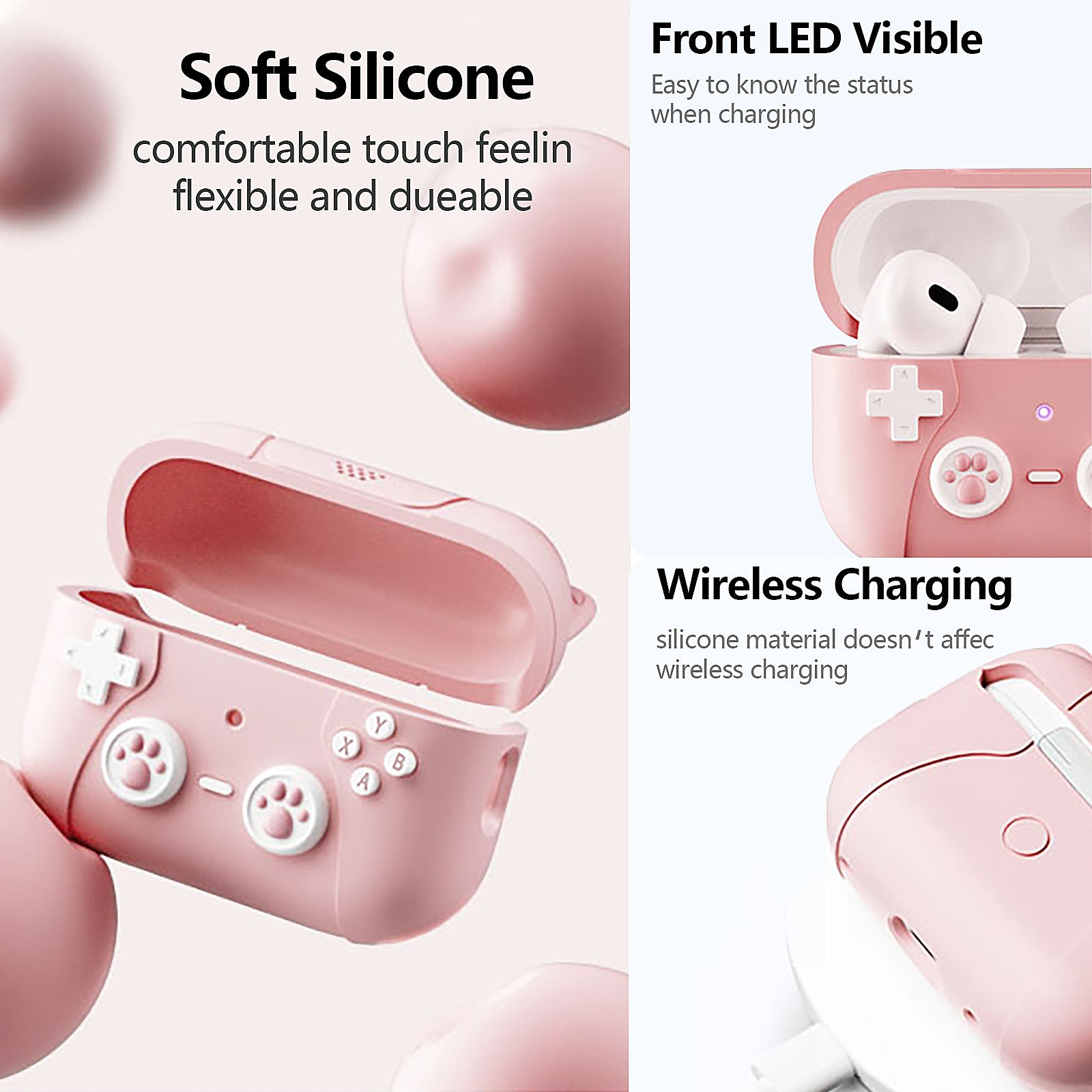Cute Silicone Earphone Case Protective Case 847d7971 cd1c 4cf0 9dac 6a4a20d3ae49
