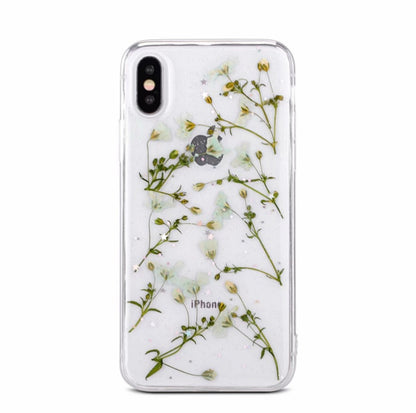 Small floral real flower anti-drop transparent protective cover 848047238052
