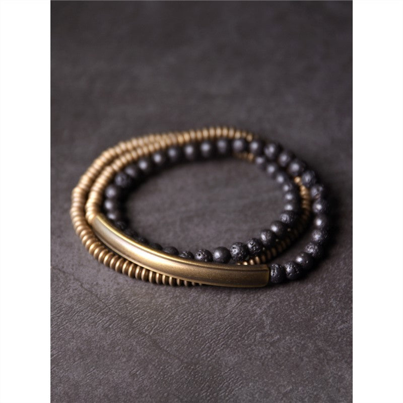 Personality Multi-layer Bracelet Female Design Volcanic Rock Retro 8494c0cb e07c 43df 80f9 96c0b7f7bb5a