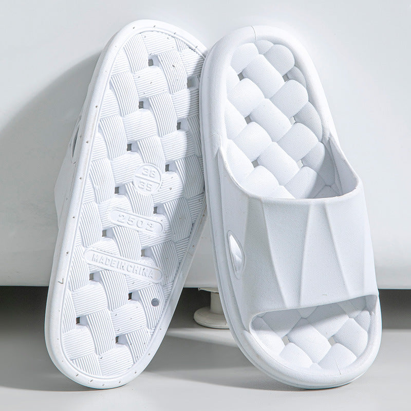 New Woven Texture Non-slip Slippers For Women Summer Indoor Floor Bathroom Home Slipper Men House Shoes 849fc413 27d4 4e7a bc