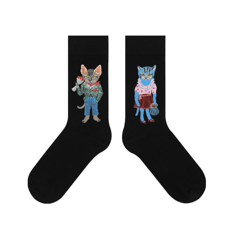 Cute Thickening Breathable Sweat Absorbing Women's Mid-calf Length Socks 84a7ba96 6501 411a adf9 fffad1abcbc5