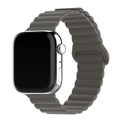 Two-color Silicone Magnetic Back Ring Buckle Watch Band 84b4ba76 93a7 4a86 9802 81132c2d2be8