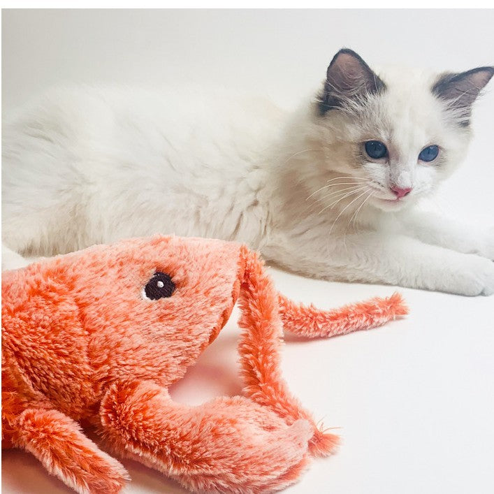 Pet Toys Electric Jumping Shrimp USB Charging Simulation Lobster Funny Cat Plush Pets Toy 84b8d46a 5cf5 46f6 b20b 1c6948c1c1e