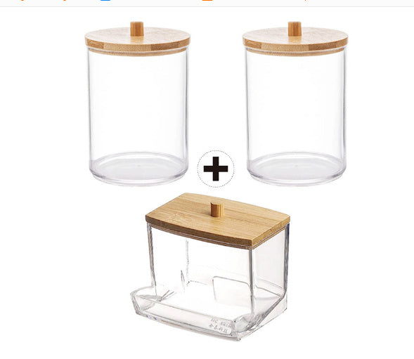 Cotton Swab Storage Box Acrylic Portable Round Container 84c614c5 b2a8 4ff8 9bd8 9dfdff132c83