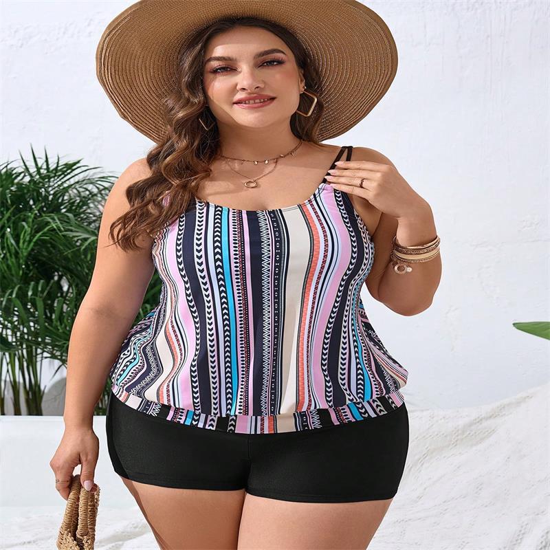 Plus Size Swimsuit Female Boxer Cover Belly Slimming 84ef08e8 b4ac 4099 9f21 8bd30ab6c392