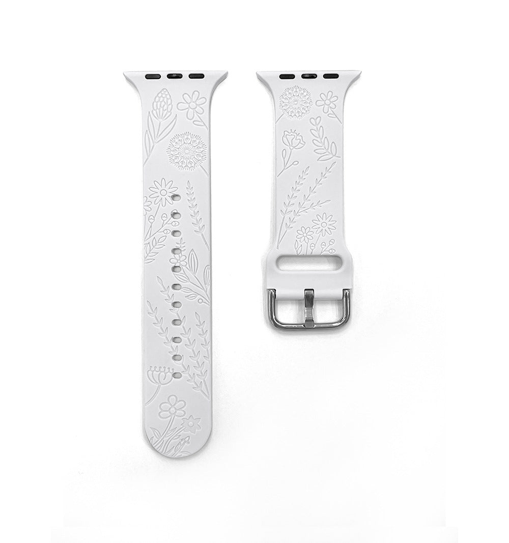 New Laser Carved Embossed Silicone Square Buckle Printed Strap 84f9b4cf 287c 4e69 b110 707dd2876b6d