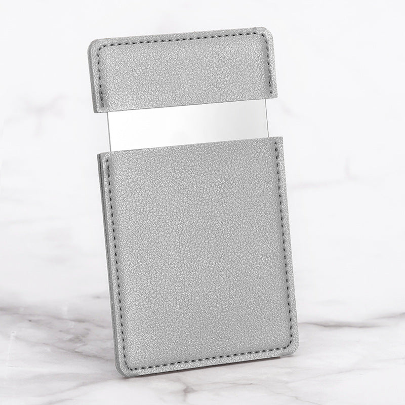 Diy Leather Stainless Steel Mirror Drop-resistant Cosmetic Mirror Rectangular 84fb1d09 9bc1 4d4e b4c5 429d820715f9