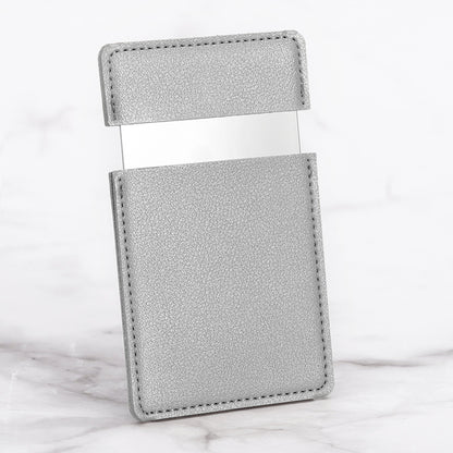 Diy Leather Stainless Steel Mirror Drop-resistant Cosmetic Mirror Rectangular 84fb1d09 9bc1 4d4e b4c5 429d820715f9