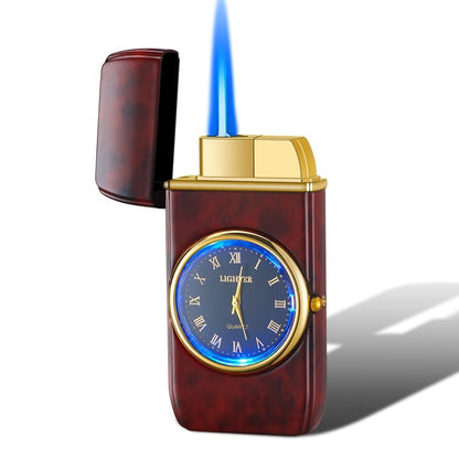 Personalized Creative Multifunctional Electronic Watch Cigarette Lighter-in-one Body Multi-purpose LED Flashing Lamp Gift Lig