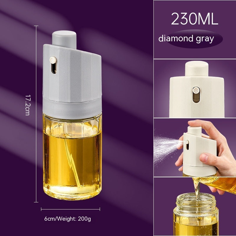 Kitchen Gadget 2-in-1 Glass Oil Bottle Press Oil Dispenser Barbecue Fuel Injector 851153d7 3f12 4175 b41b 4f41ca667d96 trans
