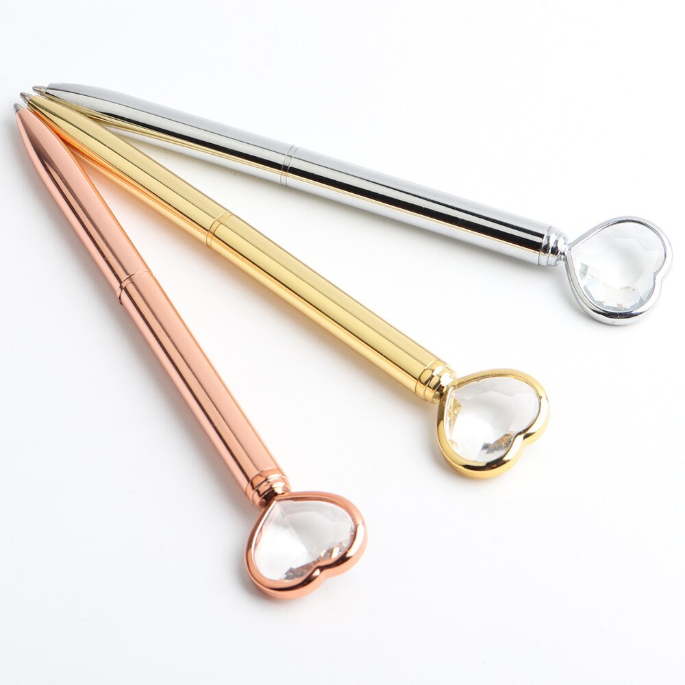 Creative Crystal Love ball diamond metal pen - 图片 2