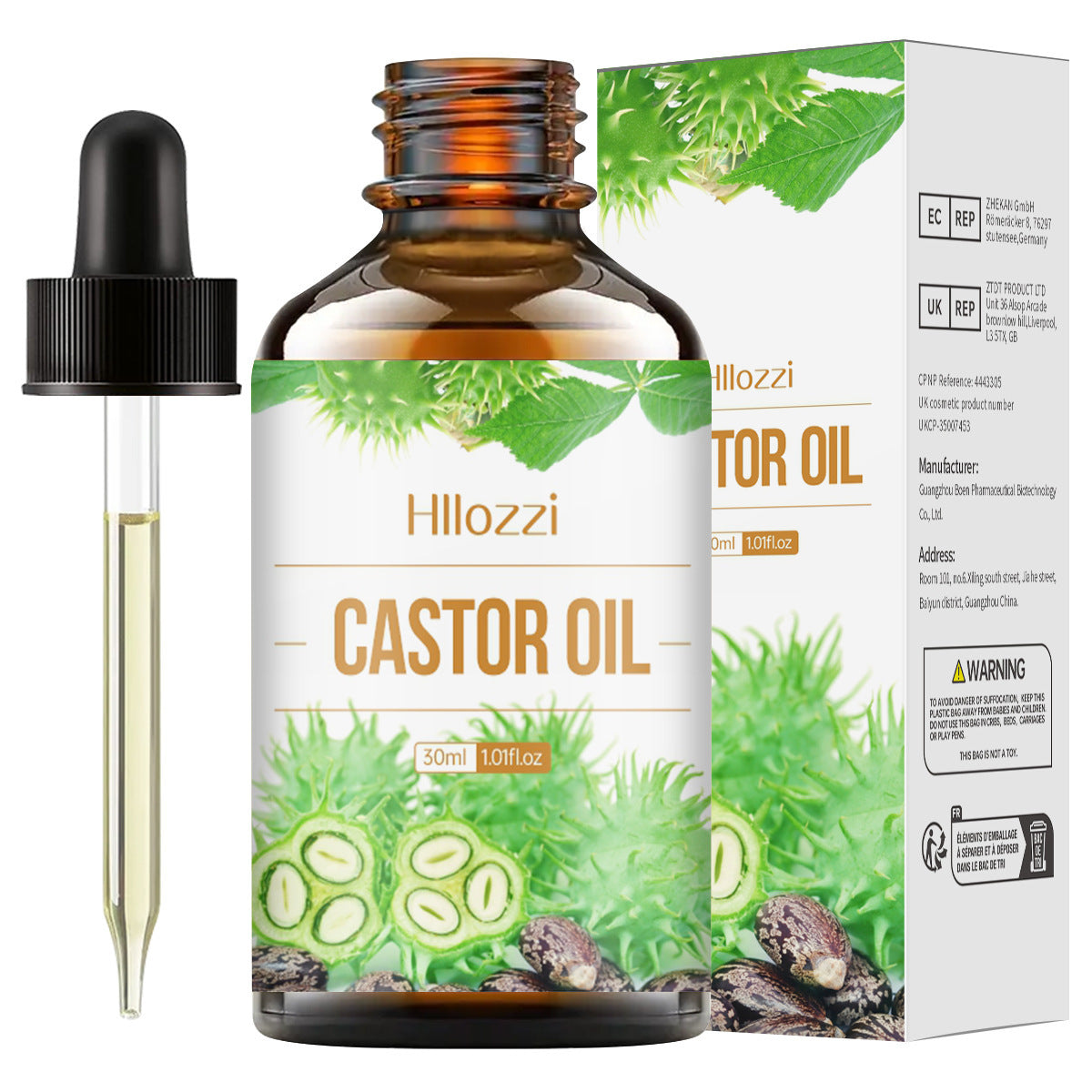 30ml Organic  Oil Aromatherapy Massage Aromatic Skin Care Castor Oil - HD Wireless Product #20
