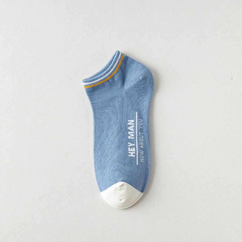 Men's Socks Shallow Mouth Cotton Spring Autumn 852755cc a997 4101 9682 f66457a050b9