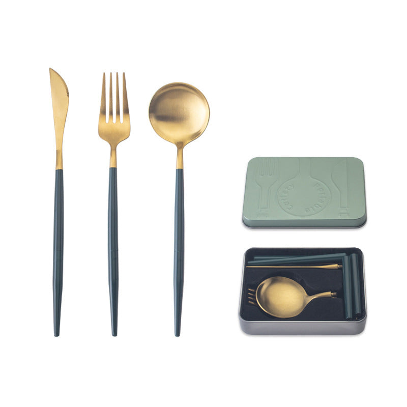 stainless steel portable cutlery set 8536545990476