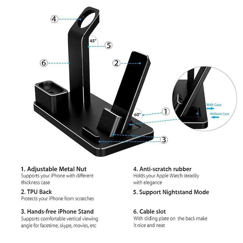 4 IN 1 AIRPODS CHARGING DOCK HOLDER - 图片 4