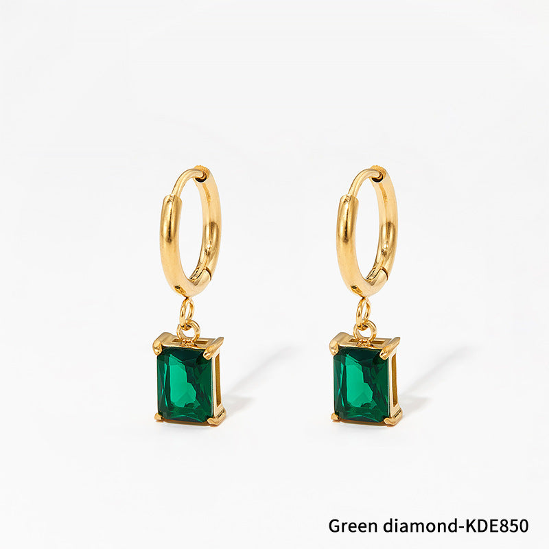 European And American Niche Normcore Bag Zircon Stainless Steel Geometric Simple Earrings For Women 853e88f8 5a38 42d0 b49c c