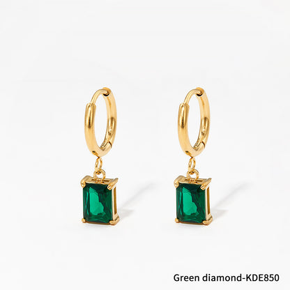 European And American Niche Normcore Bag Zircon Stainless Steel Geometric Simple Earrings For Women 853e88f8 5a38 42d0 b49c c