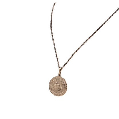 European And American Ins Style Women's Copper Round Retro Necklace 853f5b17 b77f 438c acc9 7e654dd1968b
