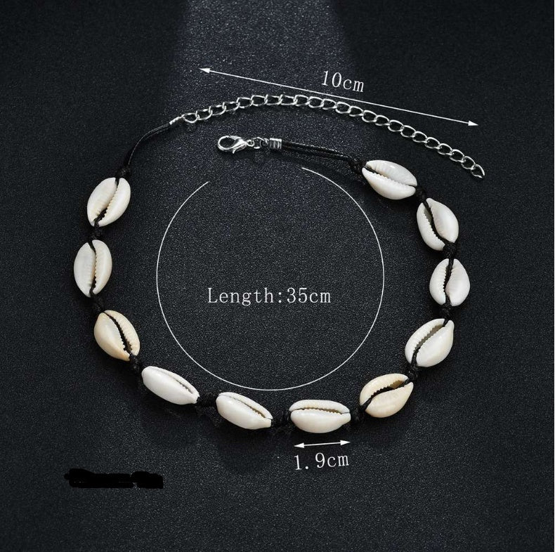 Handmade shell short clavicle necklace 854013754113