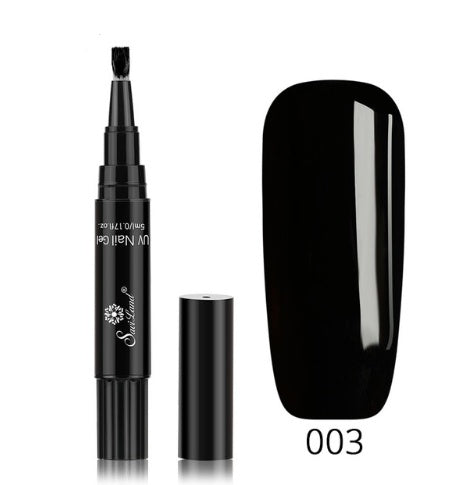 3 In 1 Gel Nail Varnish Pen Glitter One Step Nail Art Gel Polish Hybrid - HD Wireless Product #4