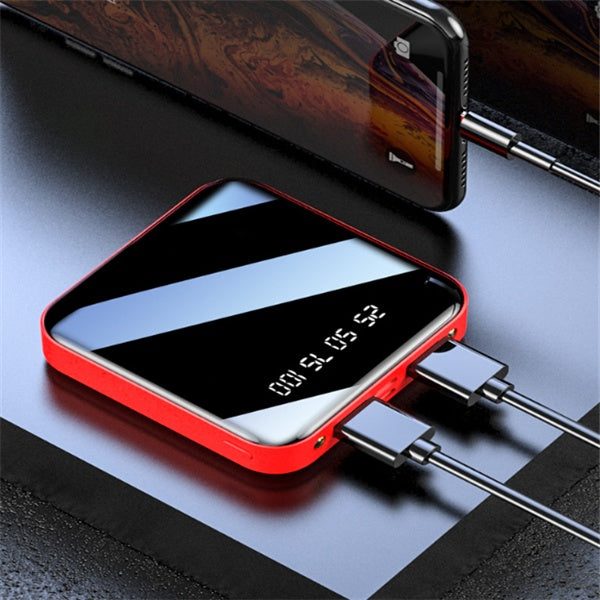 Mini Power Bank 20000 MAh Portable Mirror Digital Display Power Bank - 图片 2