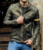 Motorcycle Leather Jacket For Men 855941341382