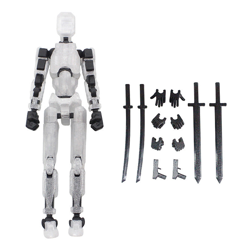 3D Printing More Than Movable Joint Doll Lucky 13 Full Body Movable Robot - HD Wireless Product #13