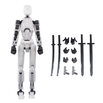 3D Printing More Than Movable Joint Doll Lucky 13 Full Body Movable Robot - HD Wireless Product #13