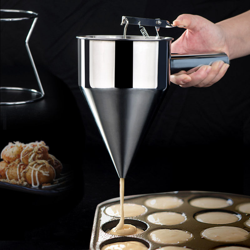 Cone Funnel Stainless Steel With Shelf For Chocolate Sauce 856716713731