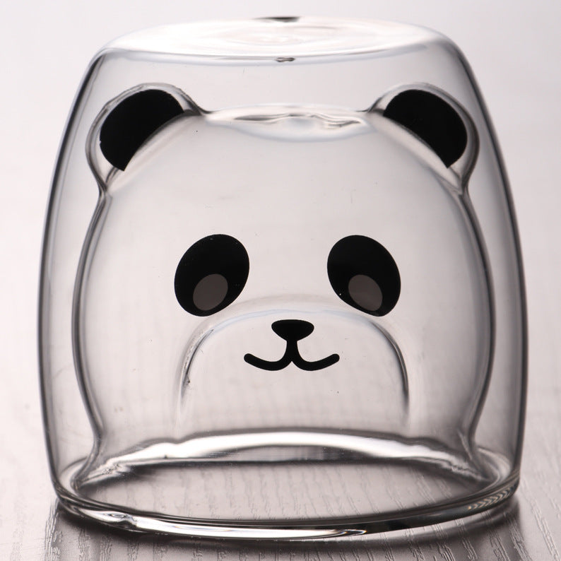 3D Double Layer Lovely Panda Cup Skull Wine Cup - HD Wireless Product #33