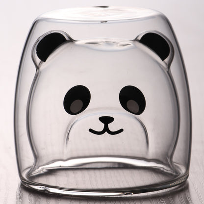3D Double Layer Lovely Panda Cup Skull Wine Cup - HD Wireless Product #33