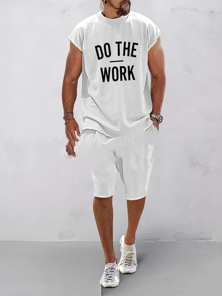 European And American Letters 3D Printing Suit Men's Round Neck 85935531 30b5 46c8 8e90 e6333e514492