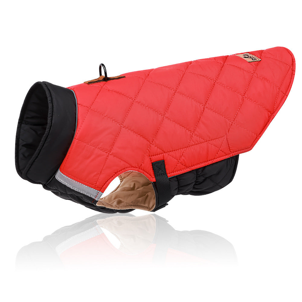 New Style Pet Clothes Reflective Warm Cotton Padded Coat 85938e10 35bc 485b aa46 b872e9359444