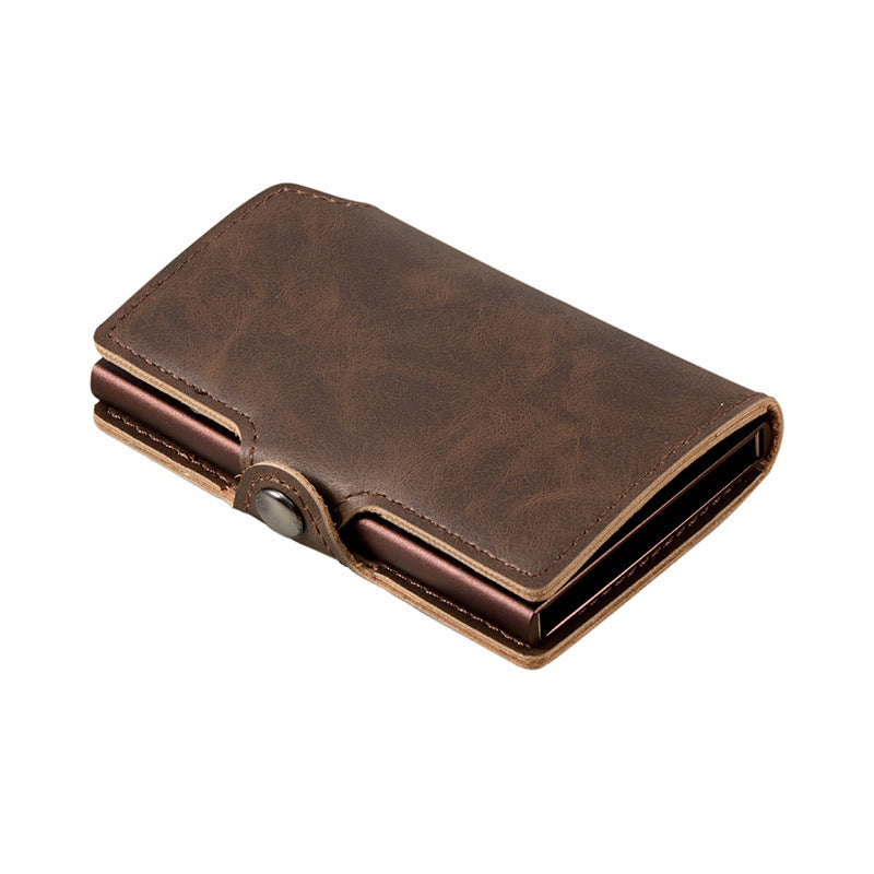 RFID ID Bank Card Holder PU Mini Metal Wallet 85a1ddf4 2743 4d31 aab5 08d9b6cc78f1