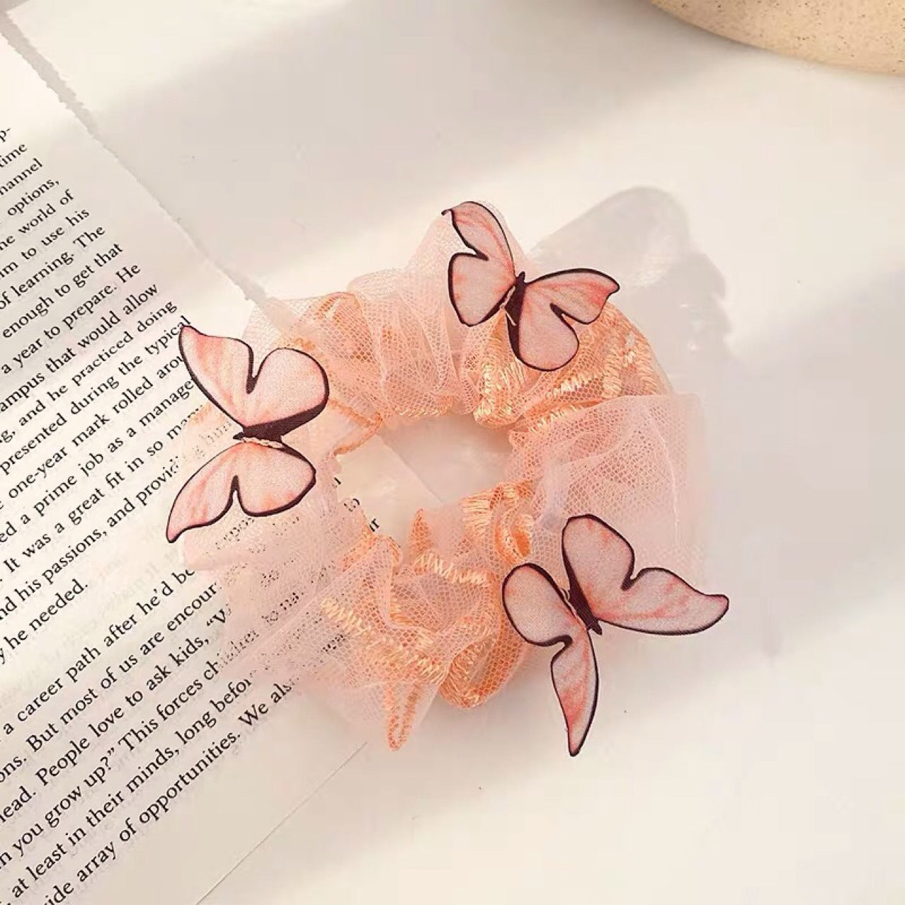 Women's Mesh Pig Intestine Ring Butterfly Hair Accessories 85af384b 839d 42b6 9a69 eca3885f2792