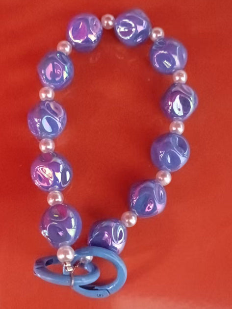 Bow Luminous Colorful Acrylic Beads Mobile Phone Charm Keychain 85ba722b 59a4 47fb 846c 8a0d538cd5fb