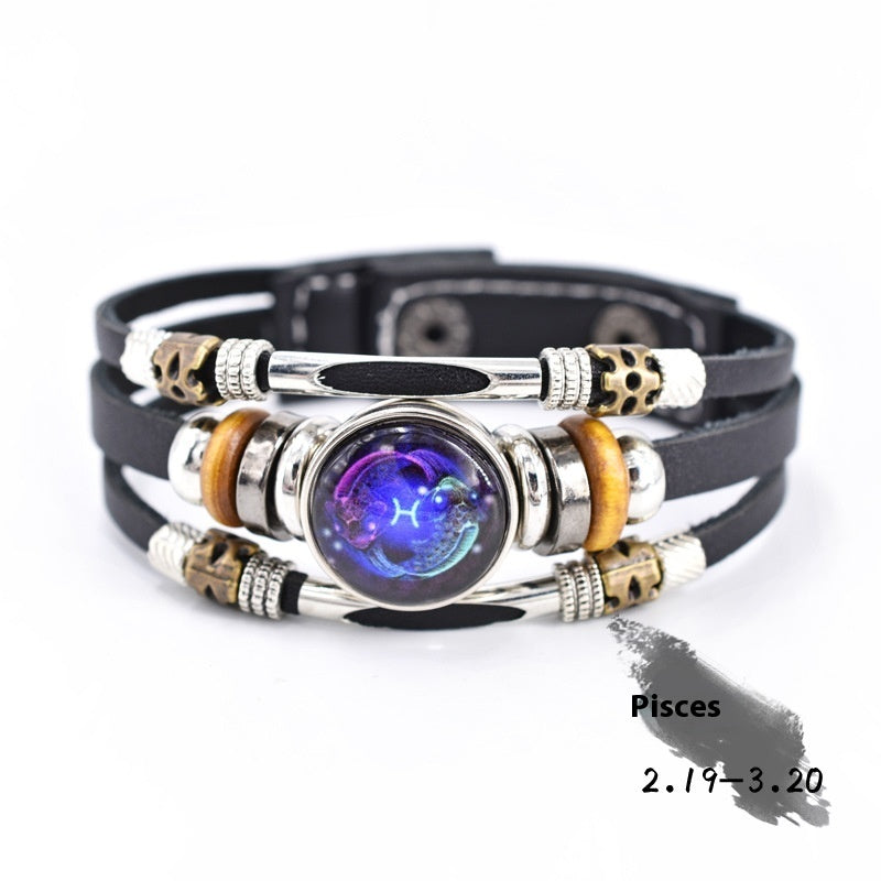 Personalized Three-layer Woven Beads Leather Bracelet 85bbae08 2889 48b3 9f4b dc3376562607 trans