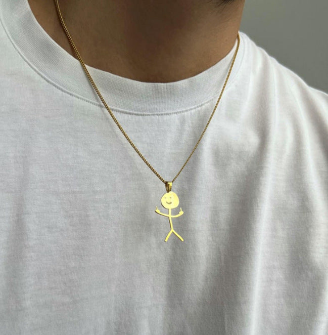 Independence Stand Funny Doodle Little Necklace 85c36df4 330d 4f5f a90a 9fef4174a768