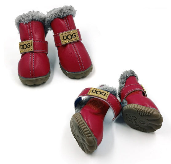 Dog Thick Snow Boots Keep Warm Teddy Autumn And Winter VIP Shoes 85c6d595 1d40 41df bd4d d3121cc6b042