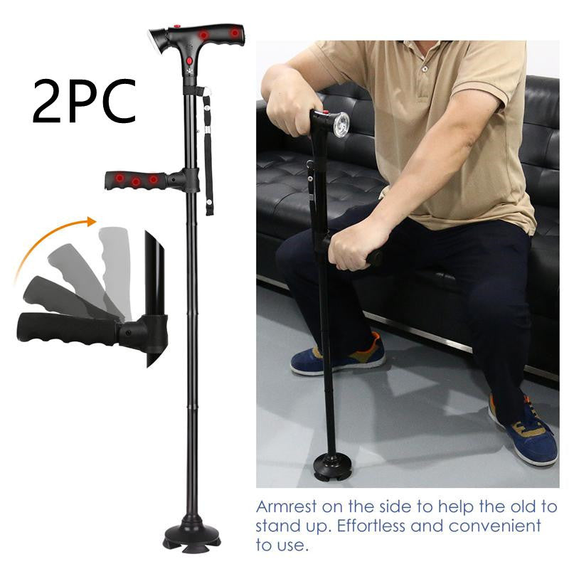 Foldable Crutch Foldable Adjustable Lightweight Aluminum Offset Walking Stick 85d11c22 758d 46c7 abc8 7f0da28bc7f2