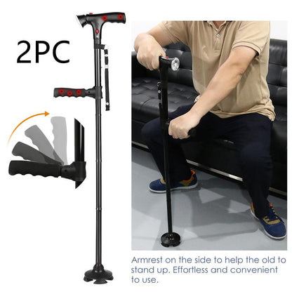 Foldable Crutch Foldable Adjustable Lightweight Aluminum Offset Walking Stick 85d11c22 758d 46c7 abc8 7f0da28bc7f2