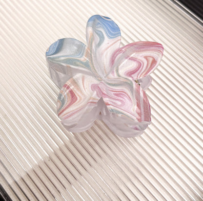 Color Blooming Plumeria Rubra Grip Dopamine Girl Back Head Hair Clip 85dd3bbe b868 47c6 b044 c13c39984744