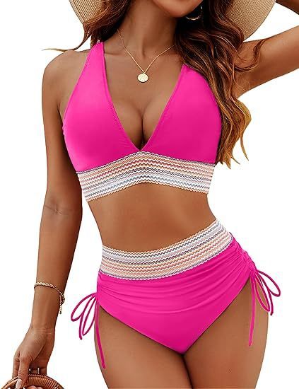 Fashion Women's High Waist Bikini Split Suit 85edabce a2b0 4b89 9d9f 1a08dfe28699